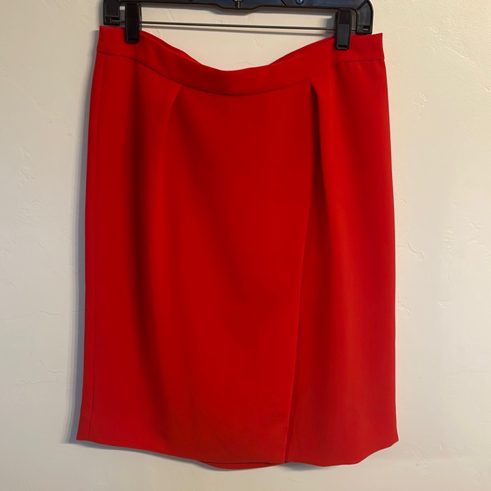 J. Crew Red Pencil Skirt